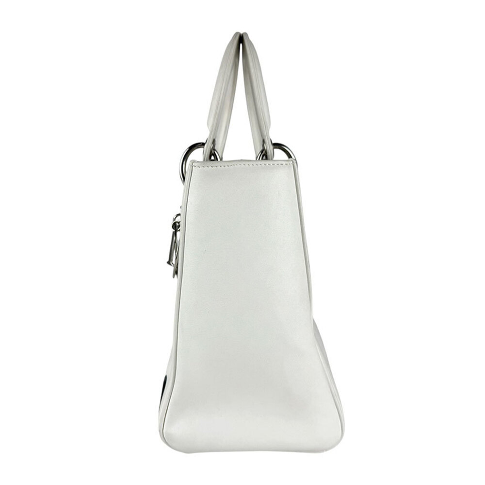 CHRISTIAN DIOR White Leather Shoulder Bag - Picture 2 of 14
